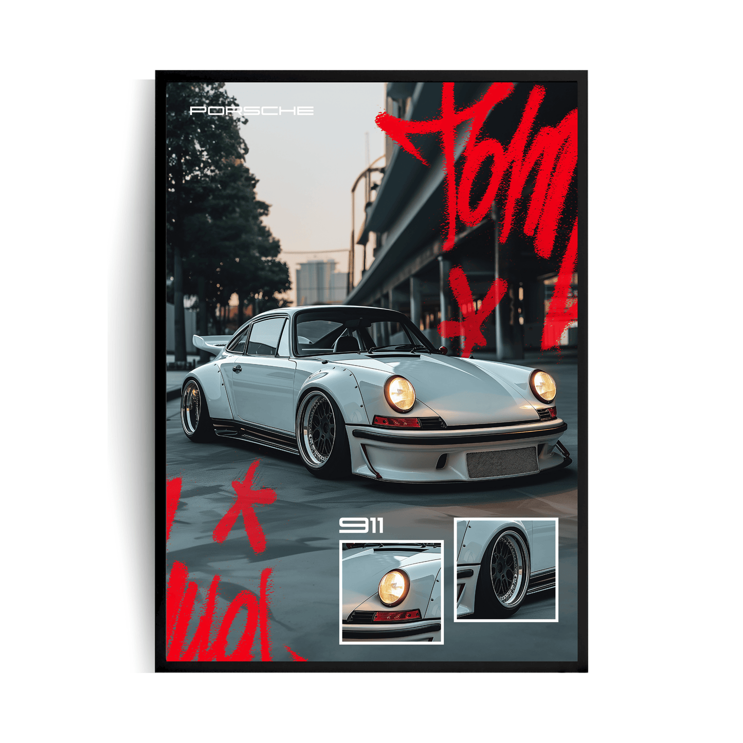 Porsche 911 | Plakat w ramie