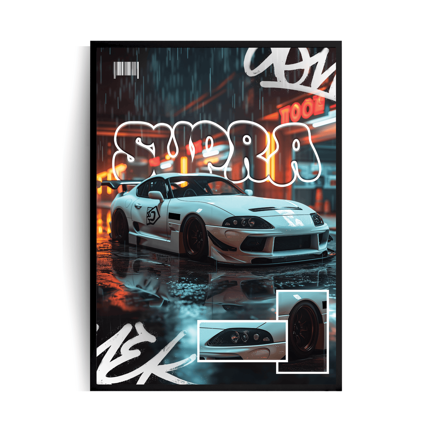 Toyota Supra | Plakat w ramie