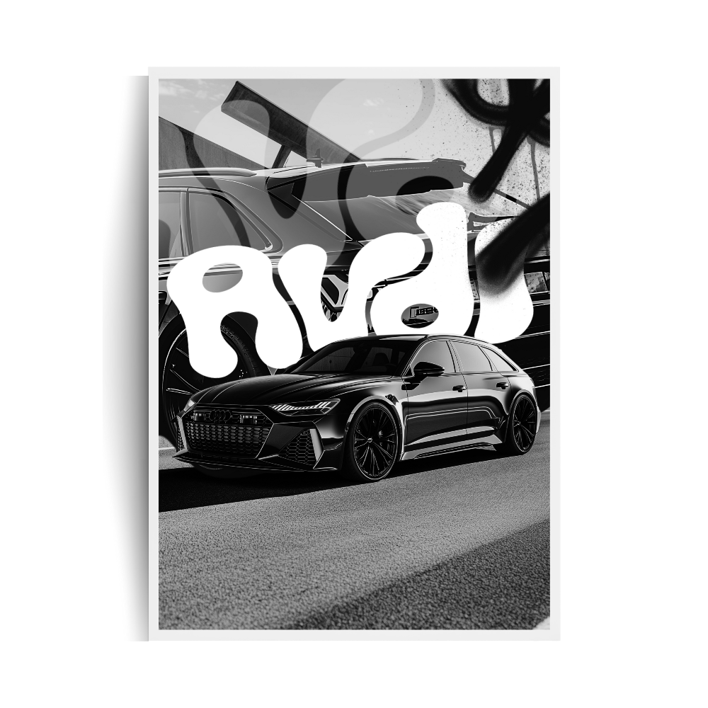 Audi RS6 plakat w ramie