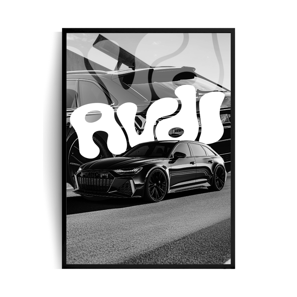 Audi RS6 plakat w ramie