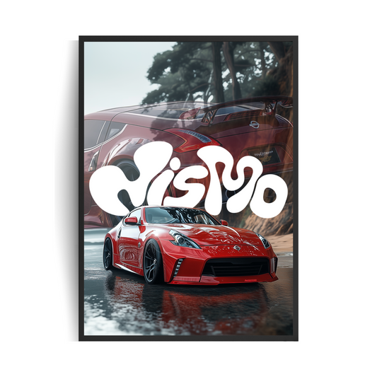 Nissan 370Z Nismo plakat w ramie