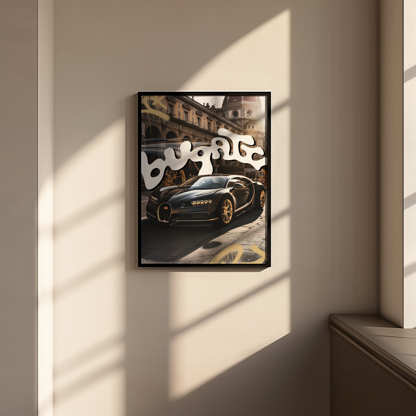 Bugatti plakat w ramie