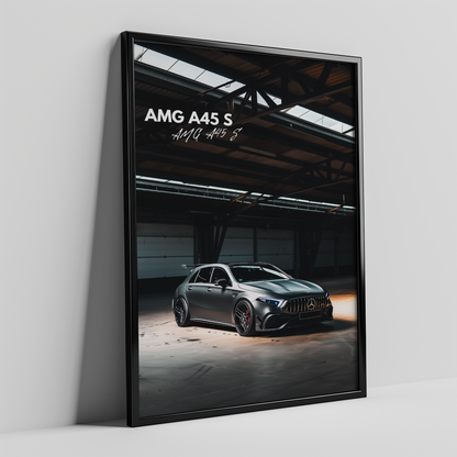 Mercedes AMG A45 S plakat w ramie