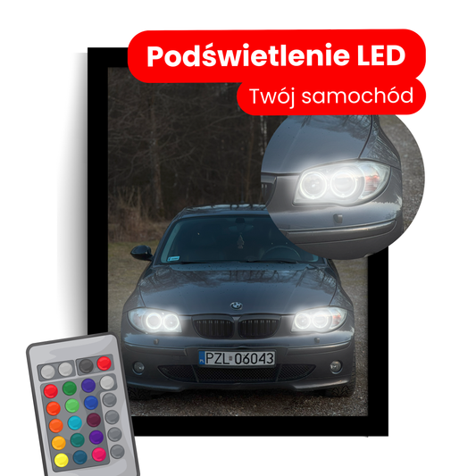 Personalizowany obraz LED z samochodem