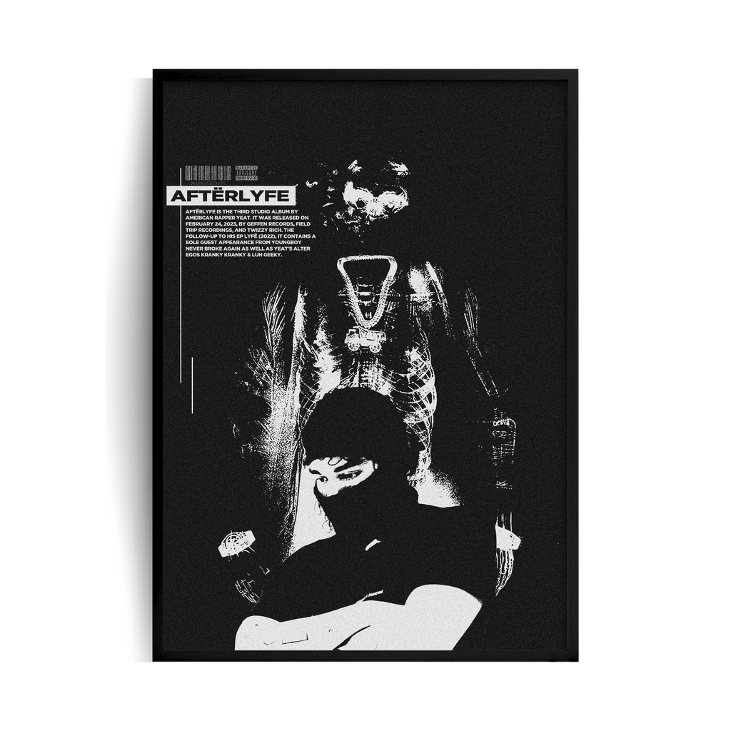 Yeat AFTERLYFE Plakat w ramie