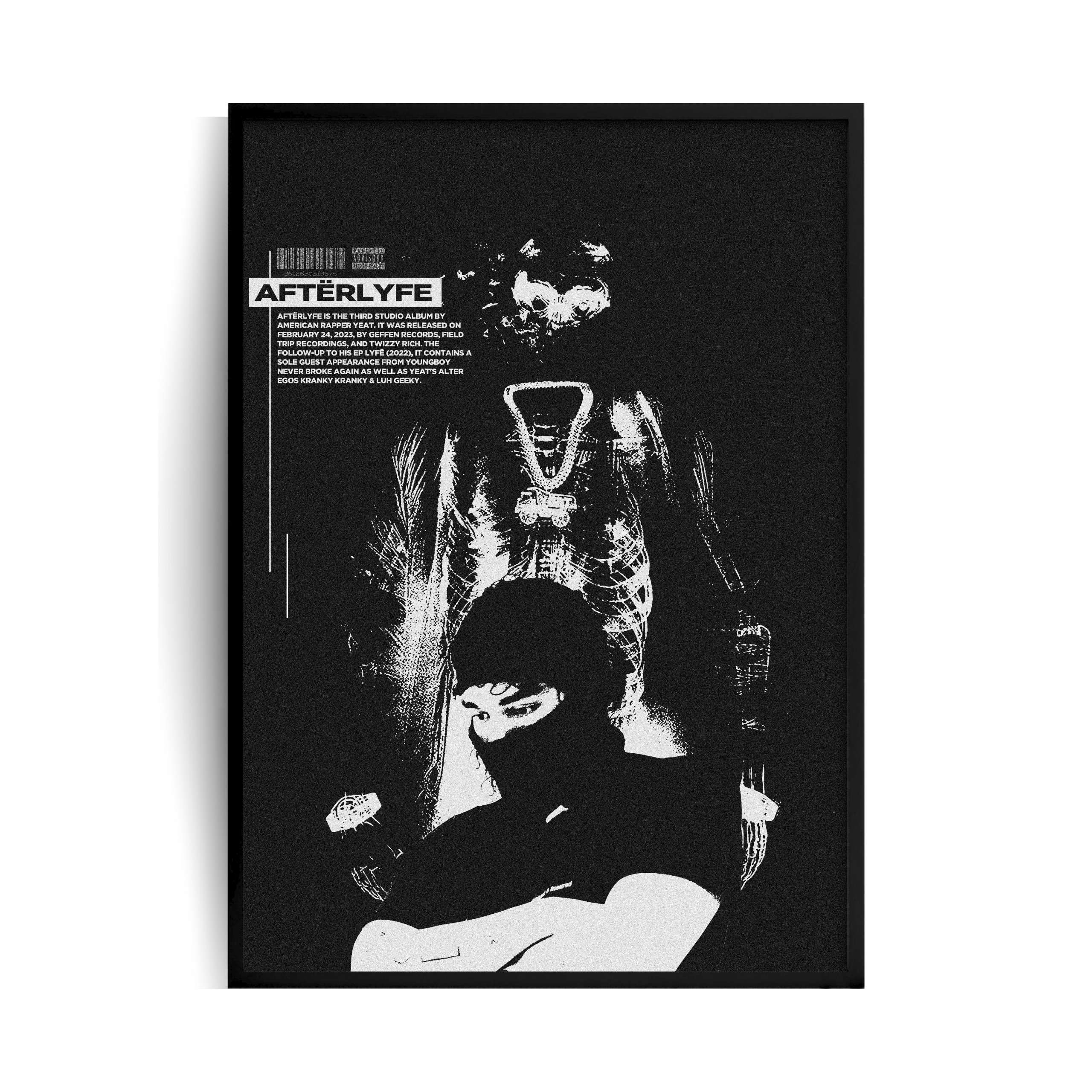 Yeat AFTERLYFE Plakat w ramie