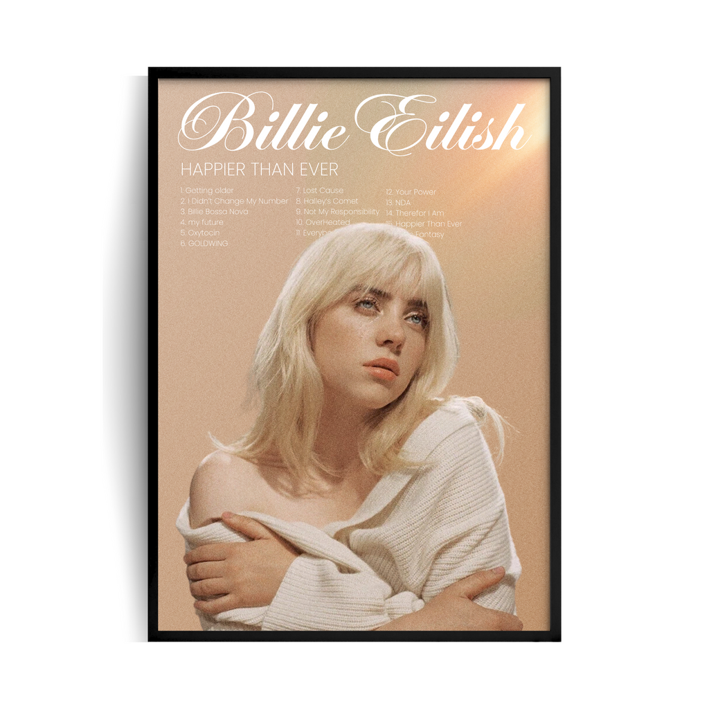 Billie Eilish plakat w ramie