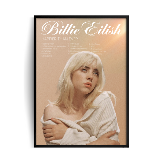 Billie Eilish plakat w ramie