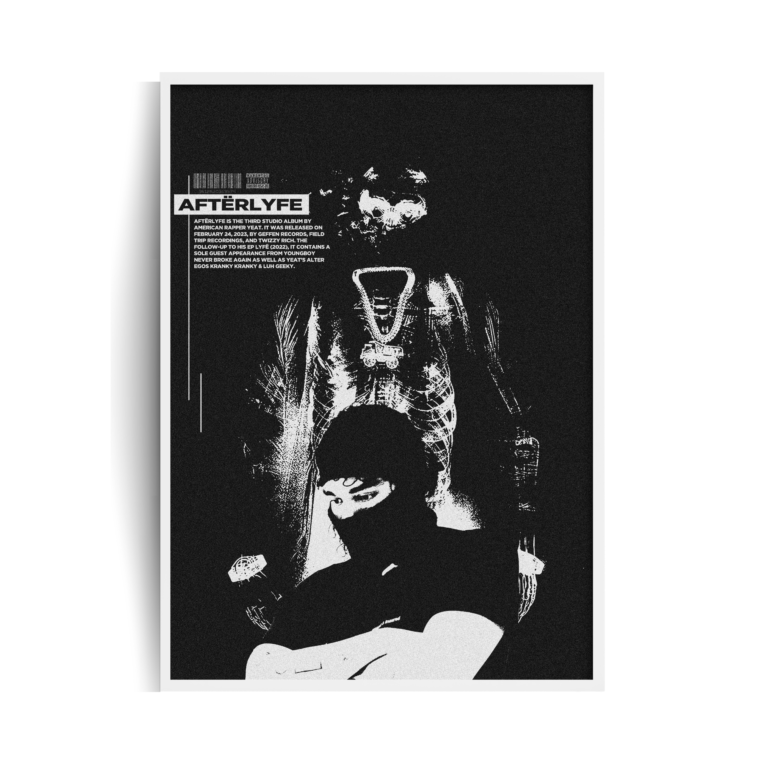 Yeat AFTERLYFE Plakat w ramie