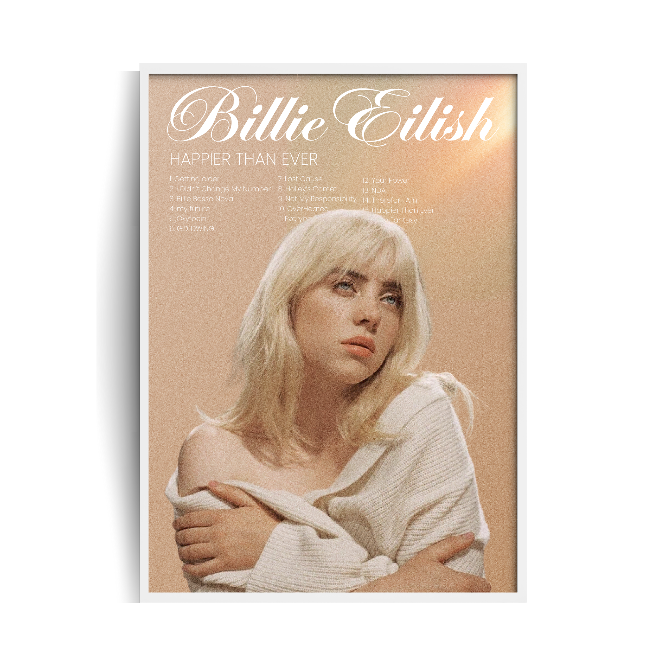 Billie Eilish plakat w ramie