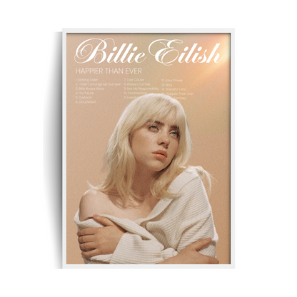 Billie Eilish plakat w ramie