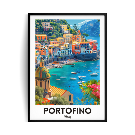 Portofino, Włochy plakat w ramie