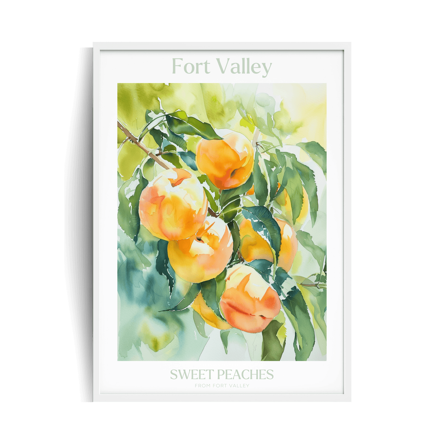 Fort Valley Peaches plakat w ramie