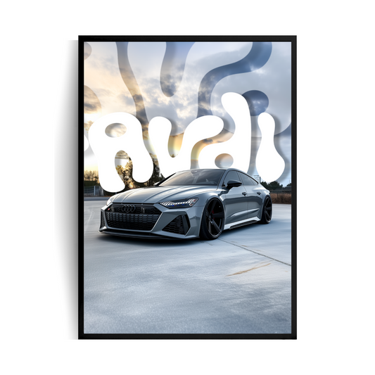 Audi RS7 plakat w ramie