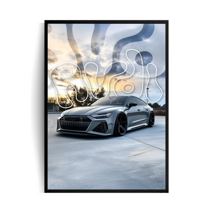 Audi RS7 plakat w ramie