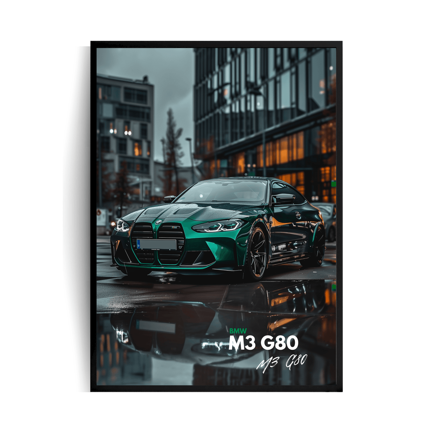 BMW M3 G80 Plakat w ramie