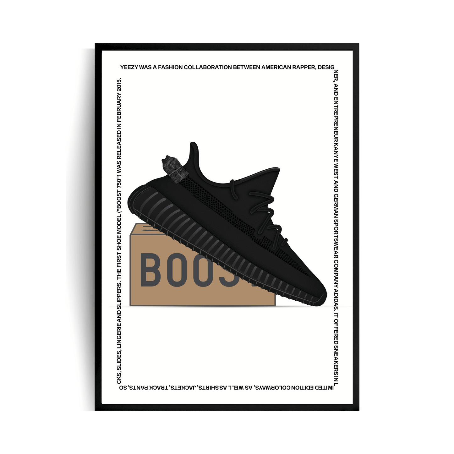 Yeezy 350 Plakat w ramie