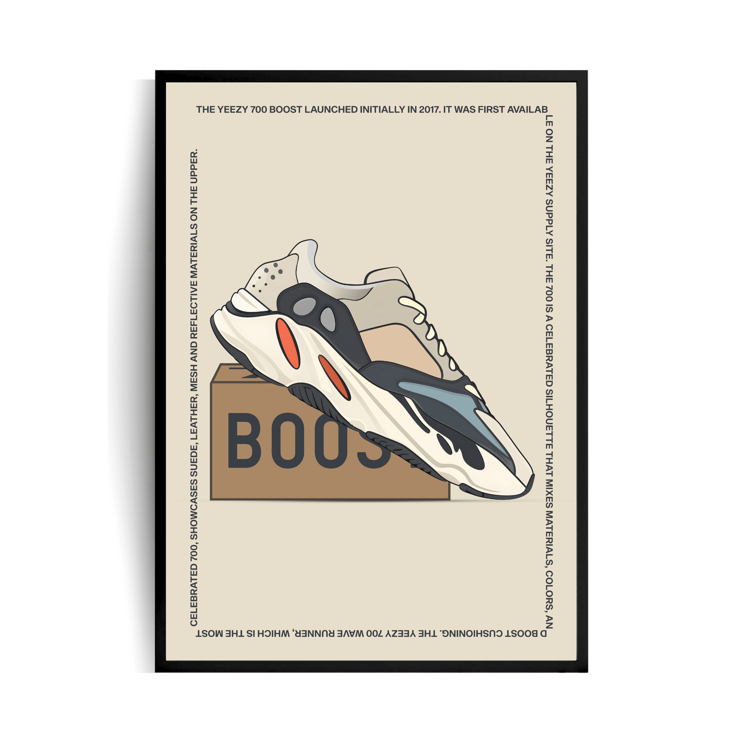 Yeezy 700 Plakat w ramie