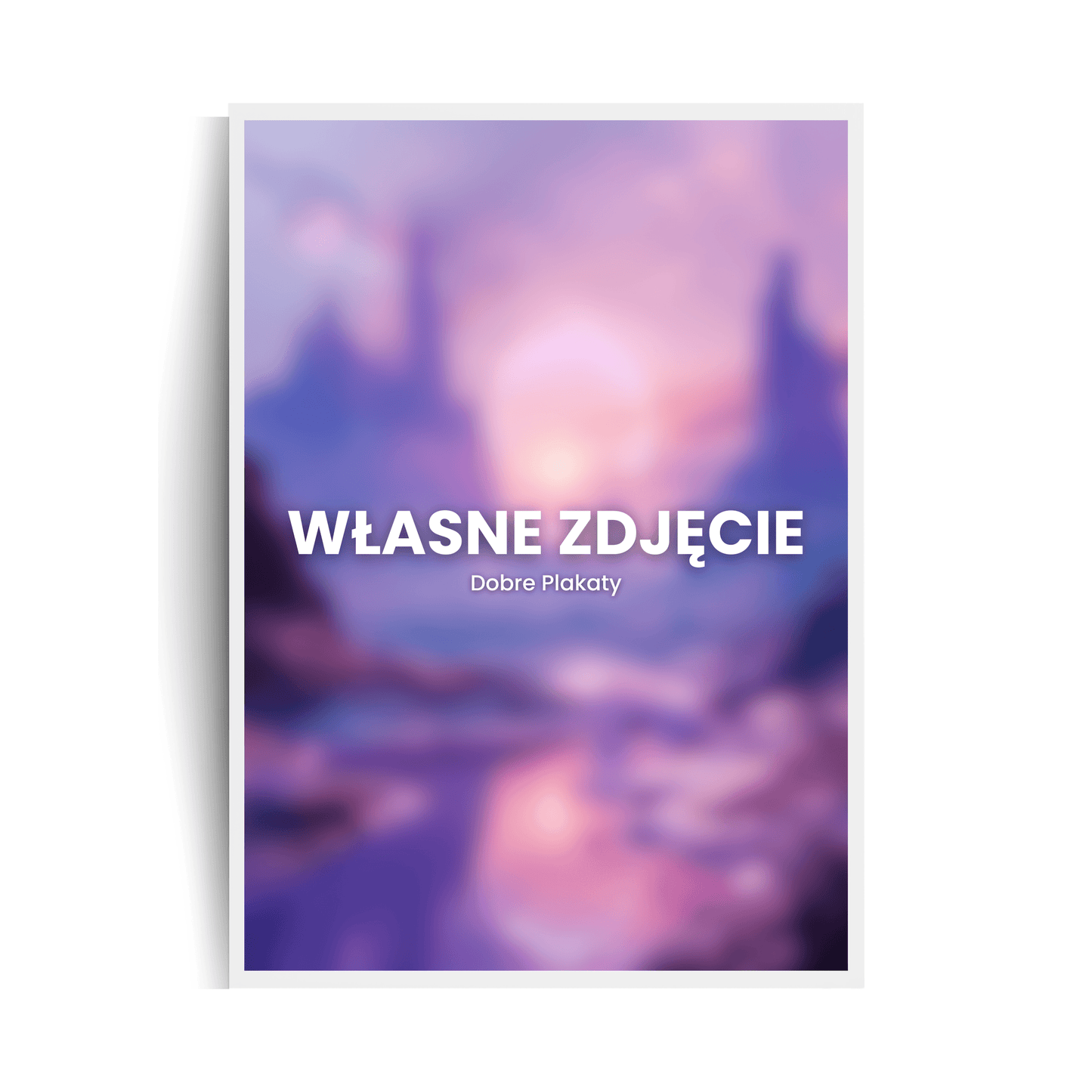 Plakat w ramie z własnym nadrukiem