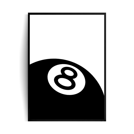 Stussy 8 Ball Plakat w ramie