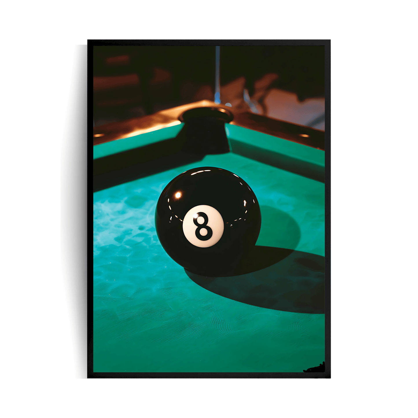 8 Ball Plakat w ramie