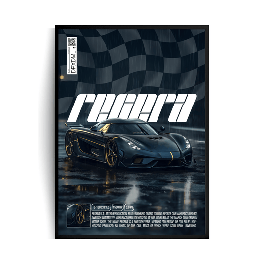 Koenigsegg Regera Plakat w ramie