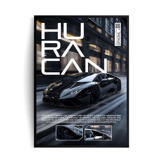 Lamborghini Huracan Plakat w ramie