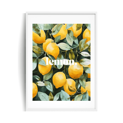 lemon. plakat w ramie