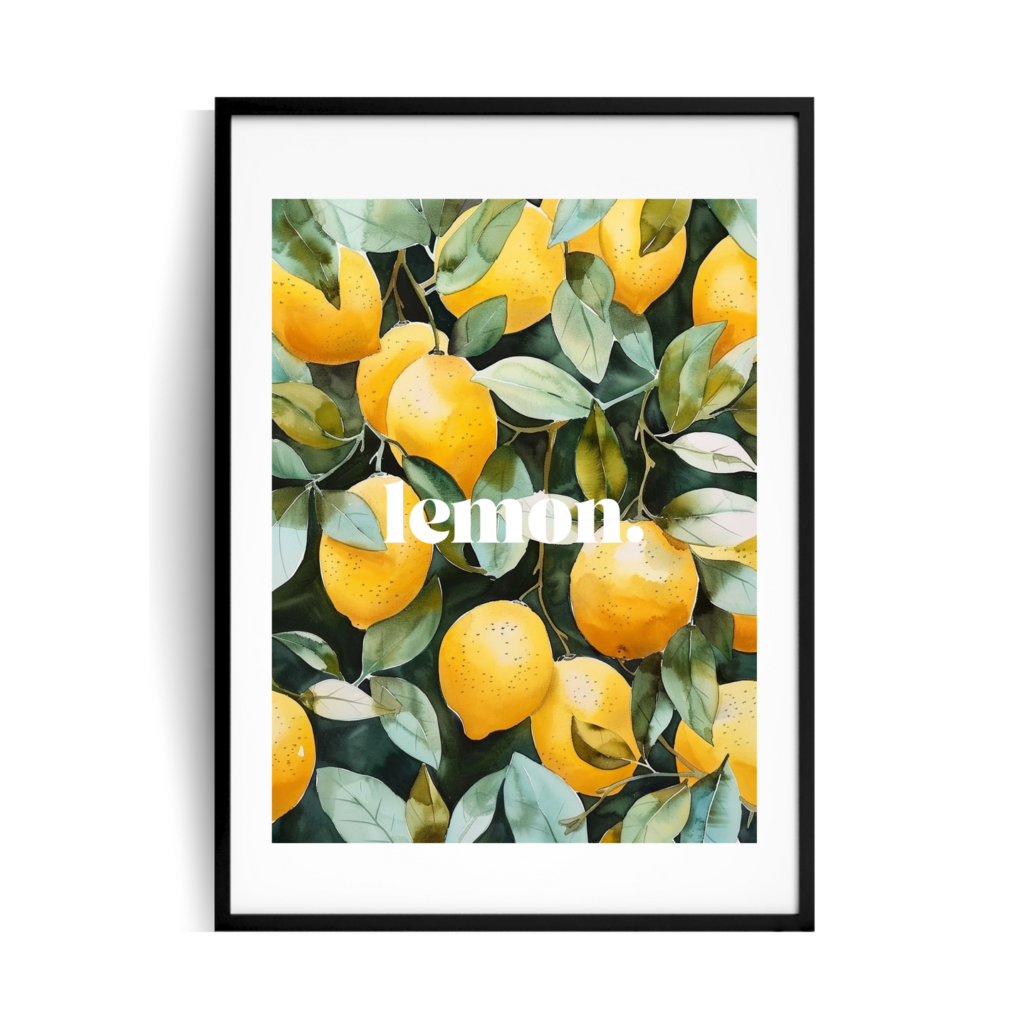 lemon. plakat w ramie