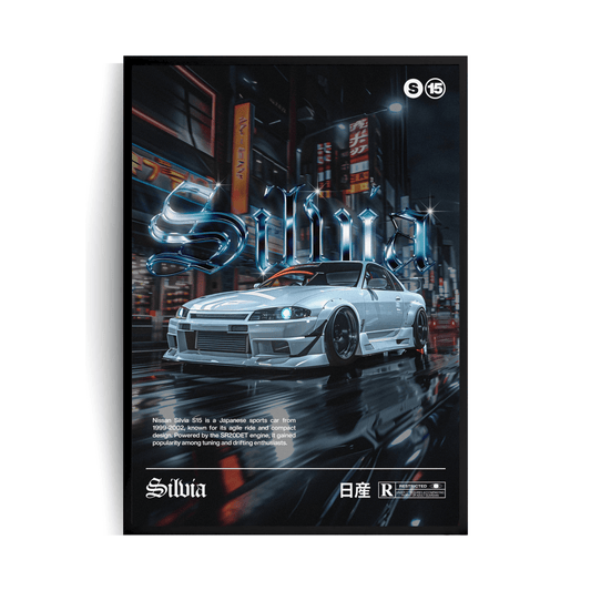 Nissan Silva plakat w ramie