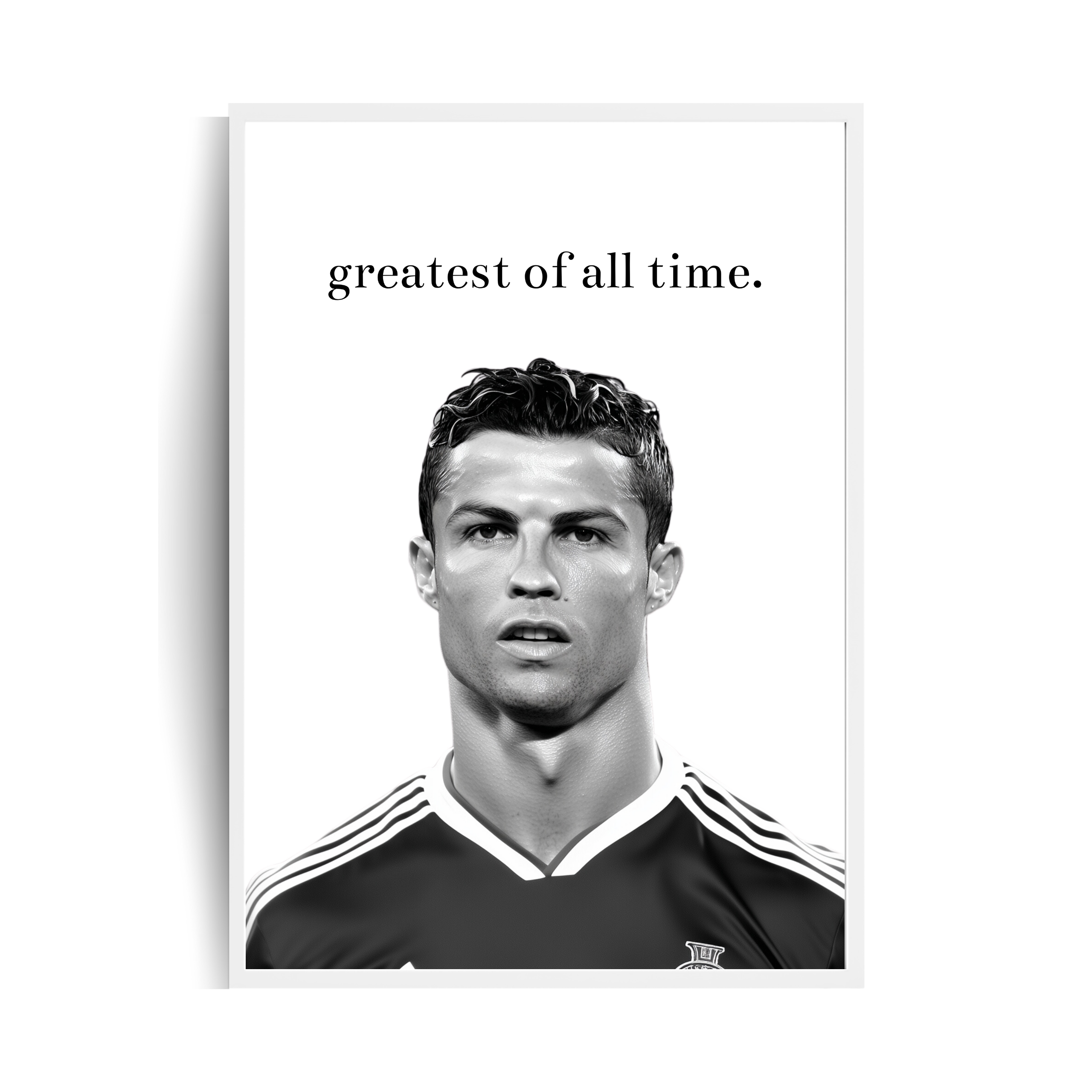 Cristiano Ronaldo Gratest of all time. plakat w ramie