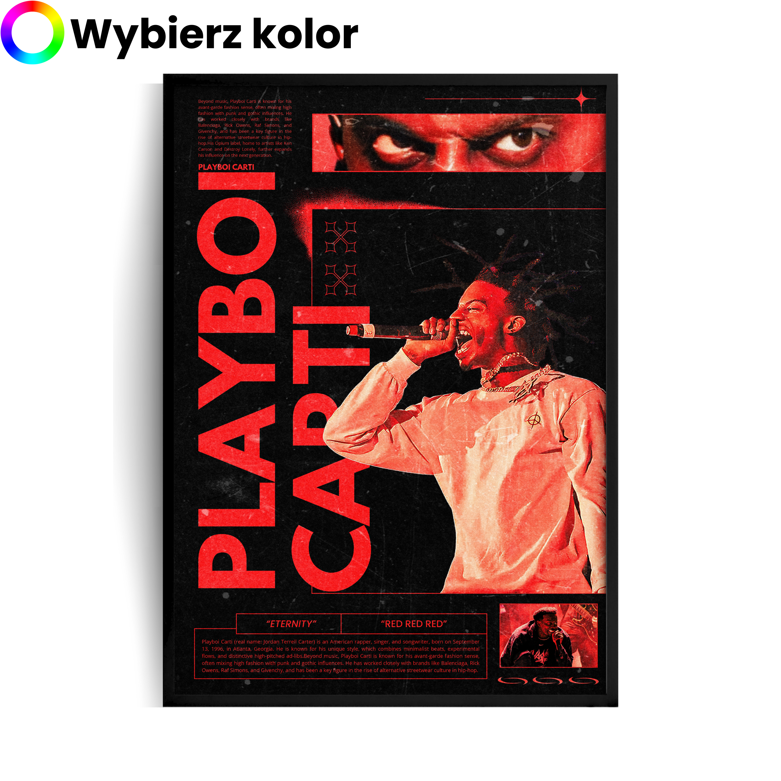 Playboi Carti Eternity plakat w ramie