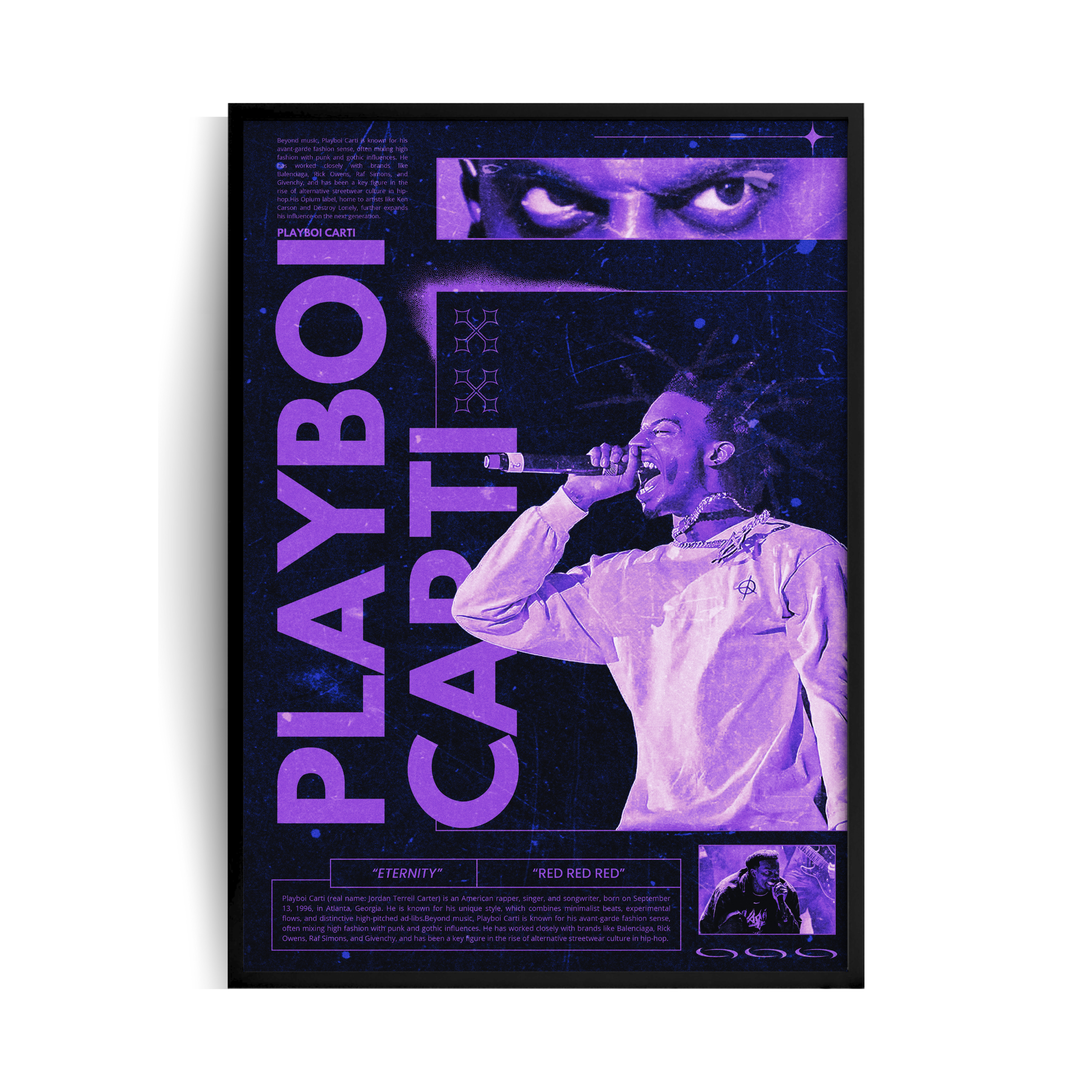 Playboi Carti Eternity plakat w ramie