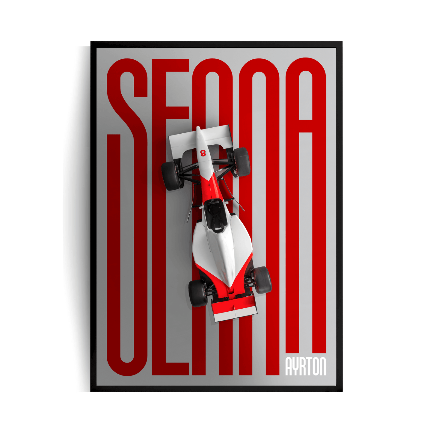 F1 Ayrton Senna Plakat w ramie