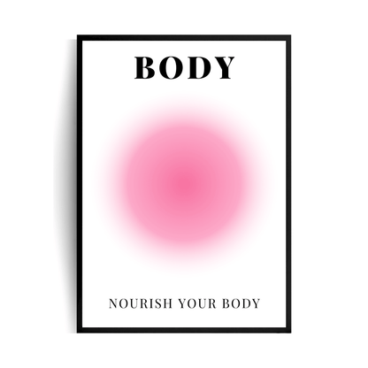 Positive Aura Body plakat w ramie