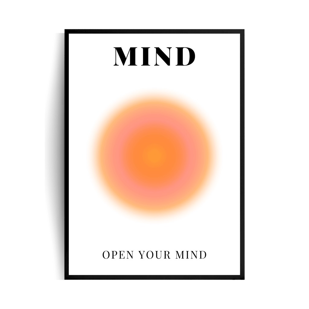 Positive Aura Mind plakat w ramie