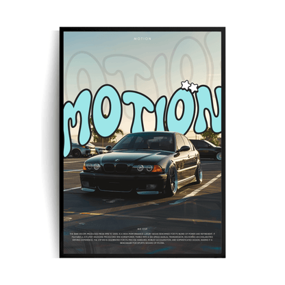 BMW M5 E39 plakat w ramie